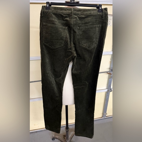 Christopher Blue Women’s Dark Green Corduroy Straight Leg Pants Size 10 - Picture 4 of 4